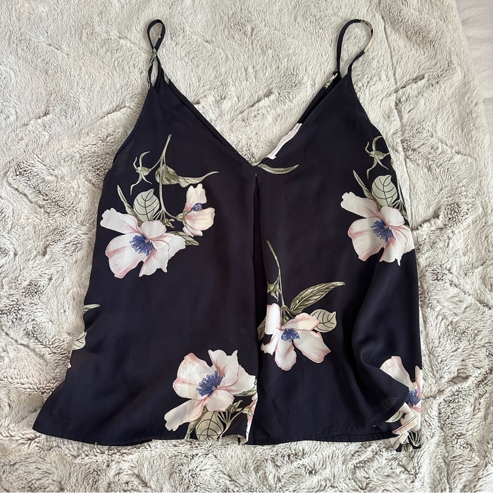 Beautiful Navy Floral Top